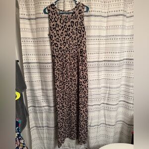 Tickled Teal Leopard Print Top